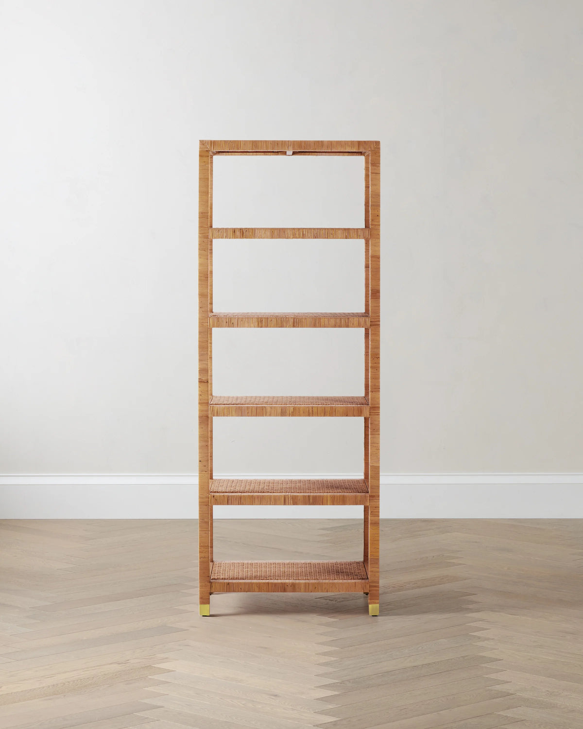 Handwoven Rattan Bookcase - One Size / Natural