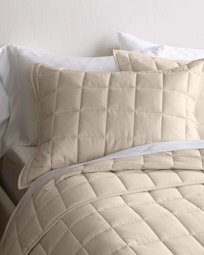 Bamboo Box Quilt Set - Twin / Sage