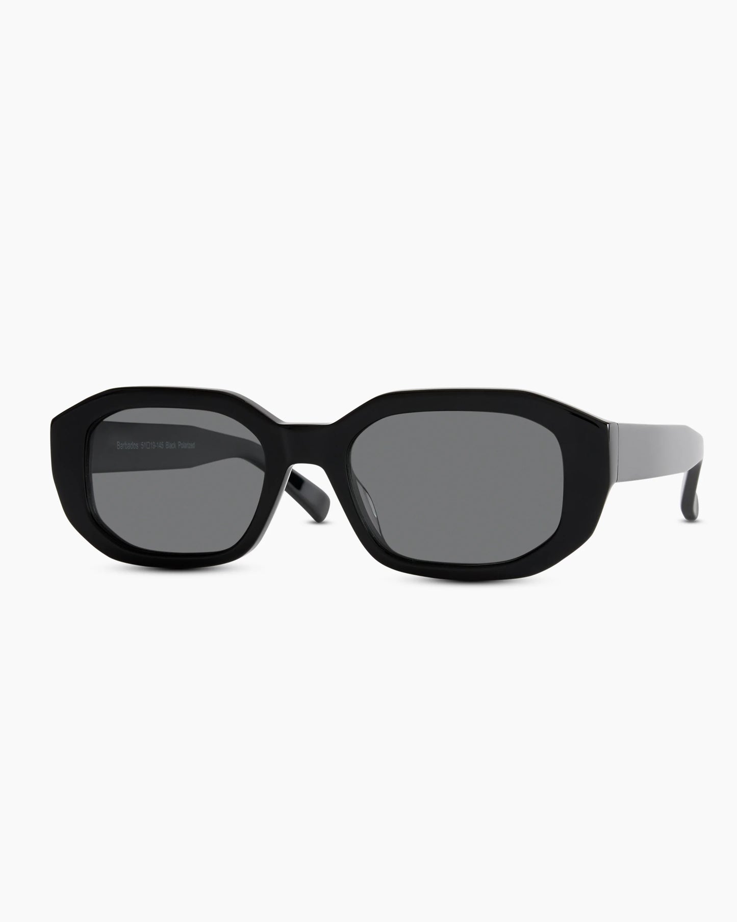 Barbados Polarized Acetate Sunglasses - One Size / Clear Spice with Grey lens