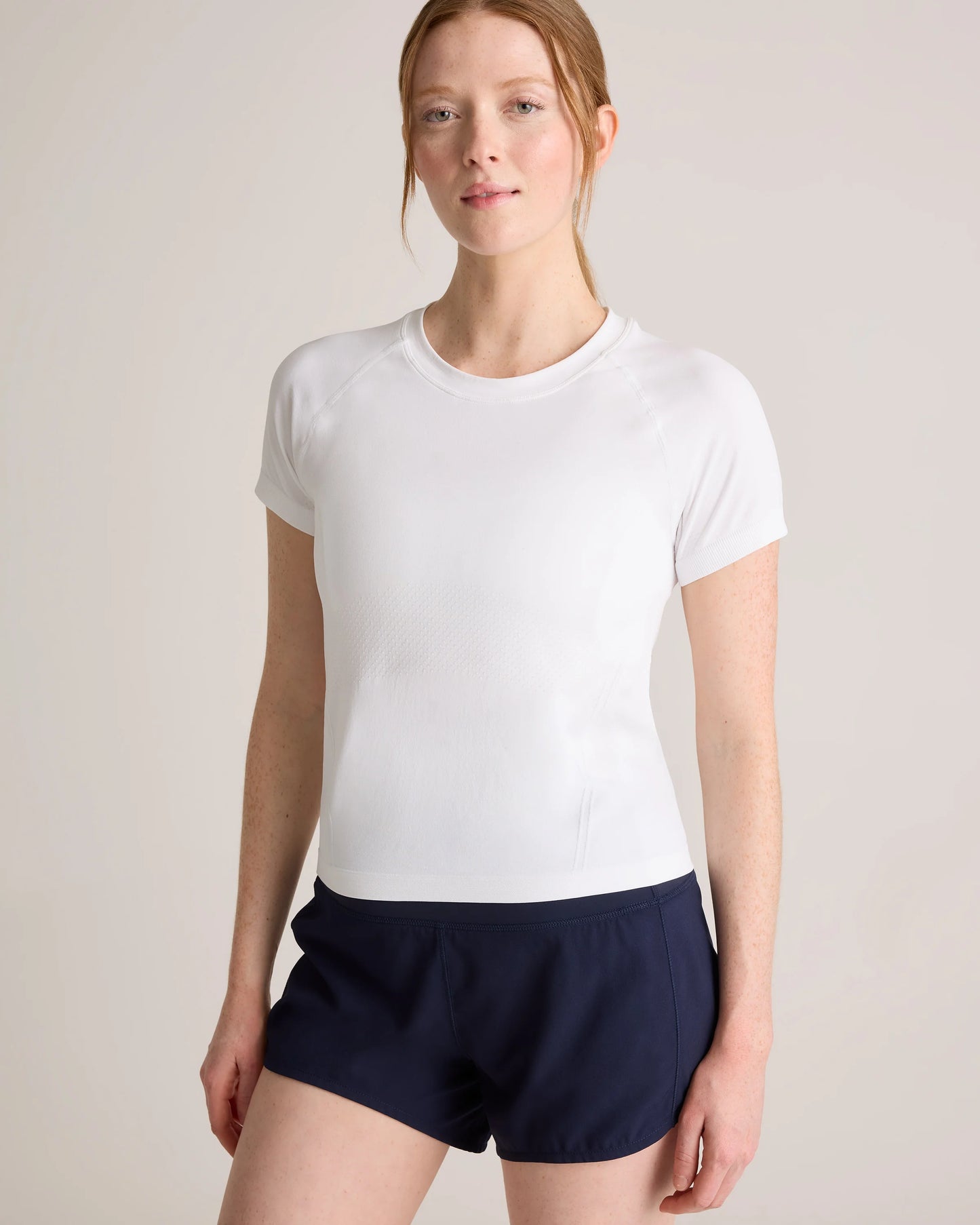Seamless Waist-Length Tee - XS / Azul Blue