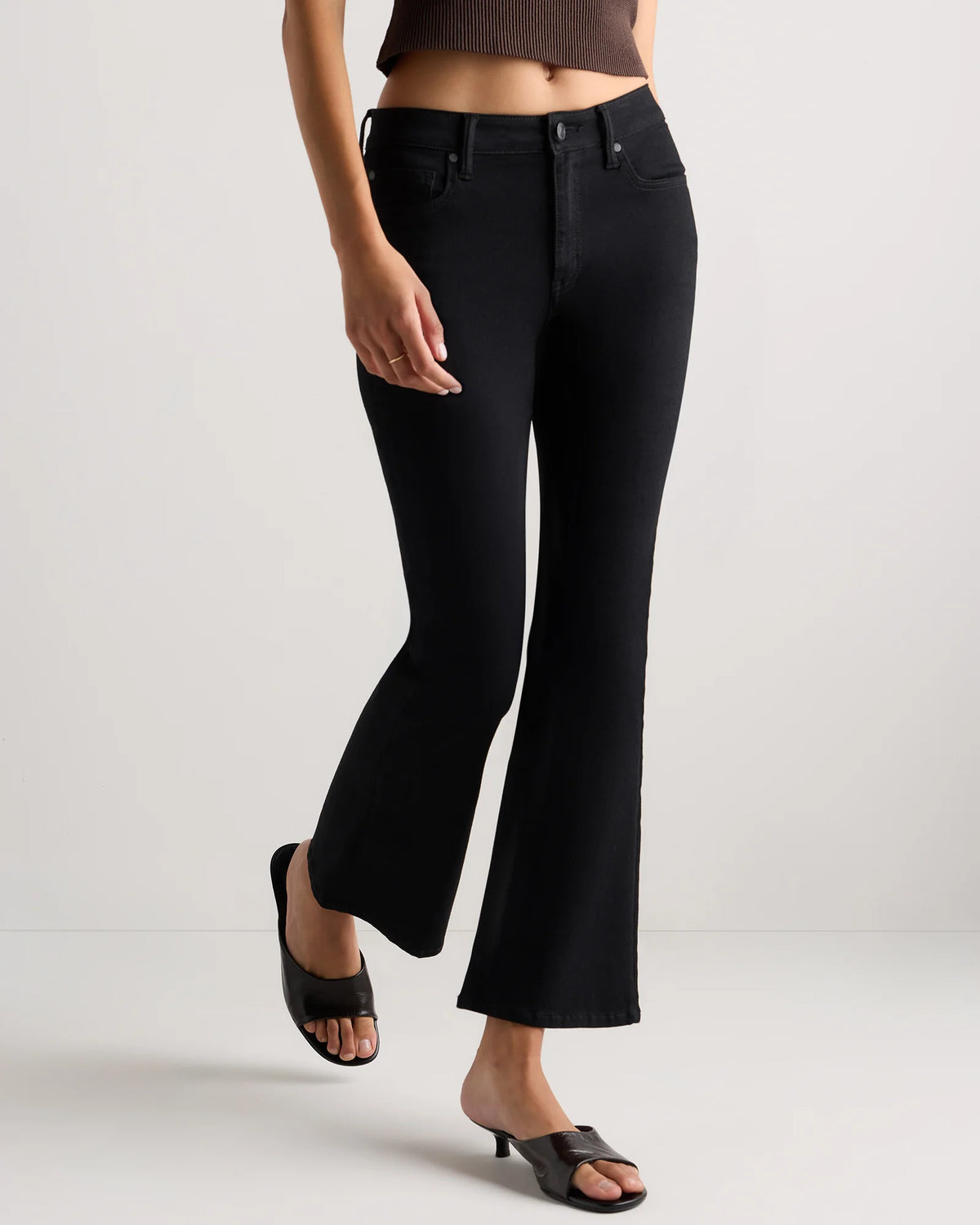Luna Stretch Flare Jeans - 24 / Black