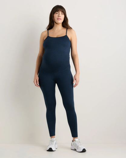 Ultra-Soft Maternity Jumpsuit - XS / Heather Black