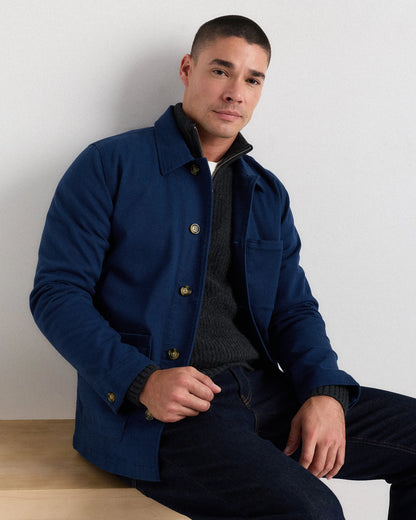 Organic Comfort Stretch Chore Jacket - XS / Vanilla