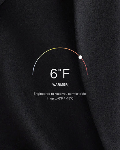Italian Wool Cocoon Coat - XS / Black