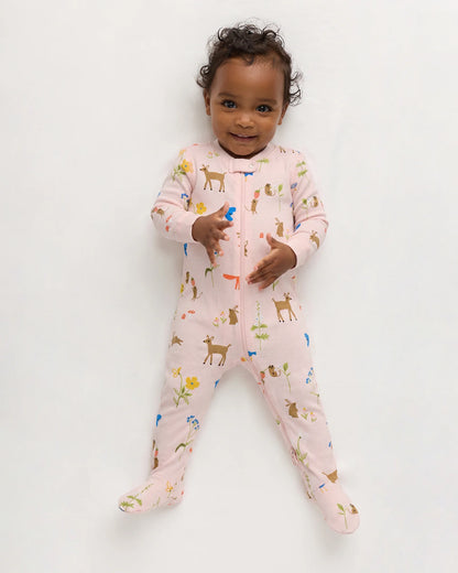 100% Organic Cotton Footie Pajama - 0-3M / Vehicles