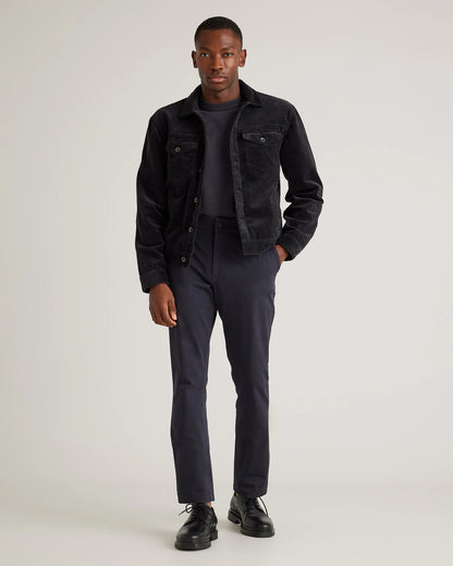 Organic Stretch Corduroy Trucker Jacket - S / Seaweed