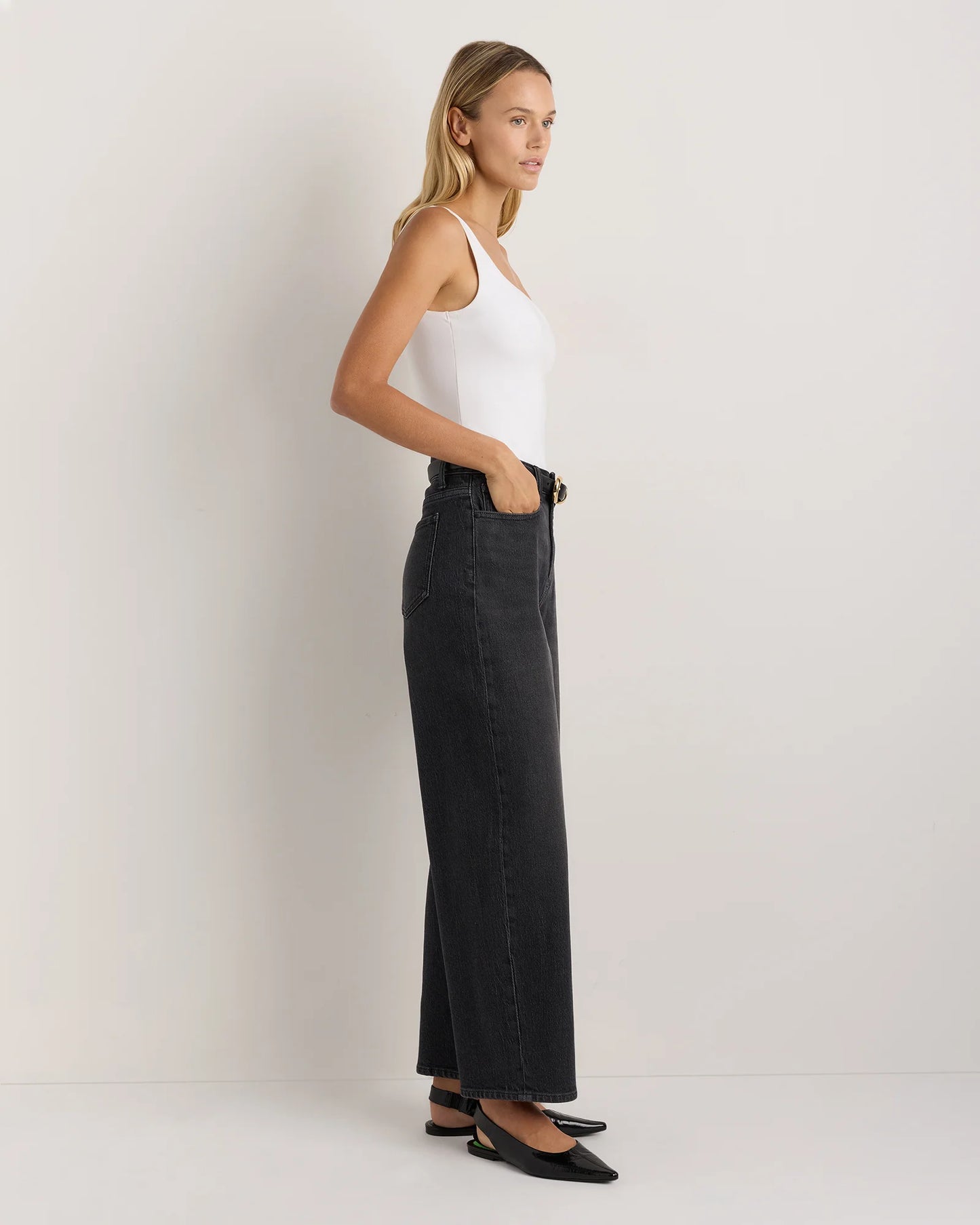 Bella Stretch Barrel Jeans - 24 / Cool Blue