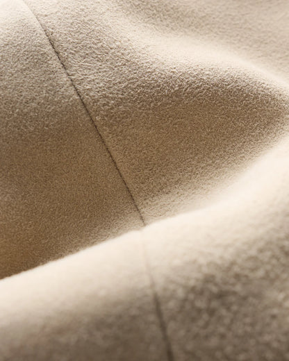 100% Suede Cropped Zip-Front Jacket - XS / Light Sand Beige