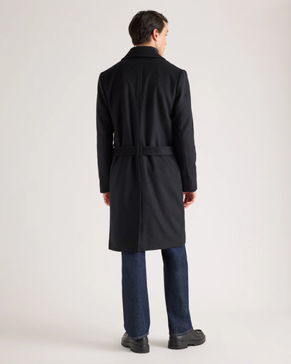 Italian Wool Belted Overcoat - S / Caramel