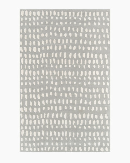 Painterly Dots Hand-Tufted Wool Rug - 3'6" x 5'6" / Navy