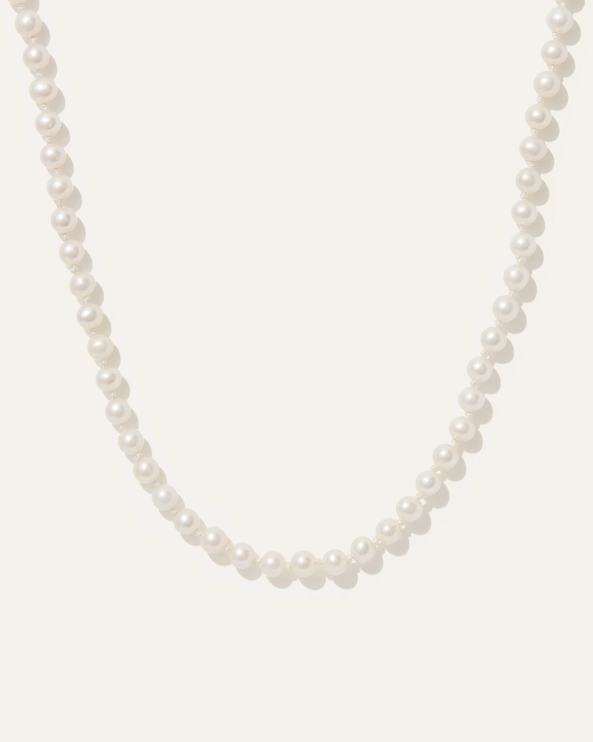 14K Gold Freshwater Cultured Pearl Strand Necklace - One Size / Yellow Gold