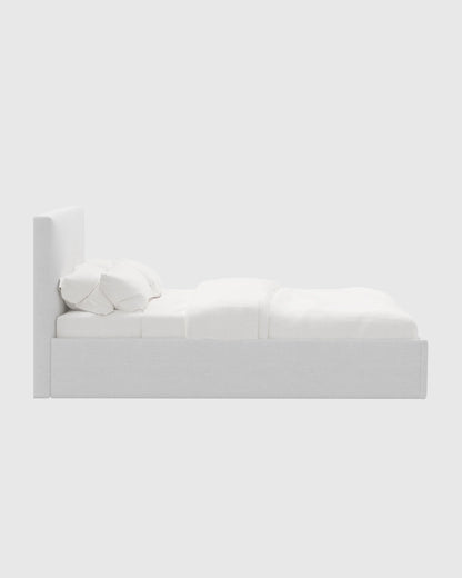 100% Linen Square Bed - Full / Canvas