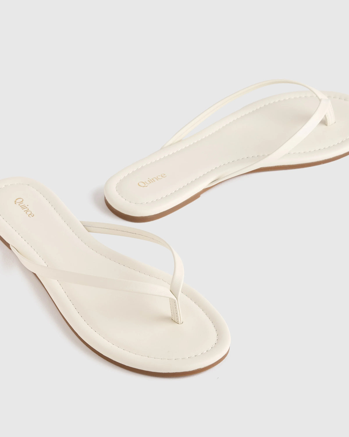 Italian Leather Flip Flops - 5 / Black