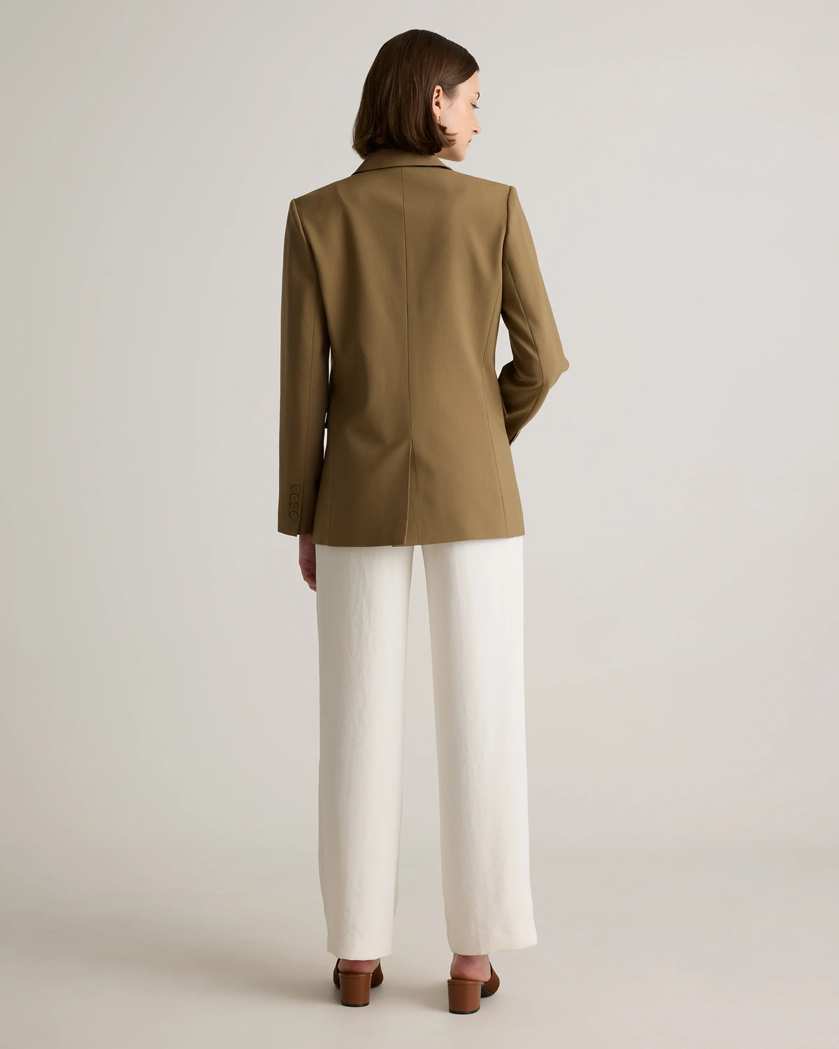 Italian Wool Long Blazer - XS / Sahara Camel