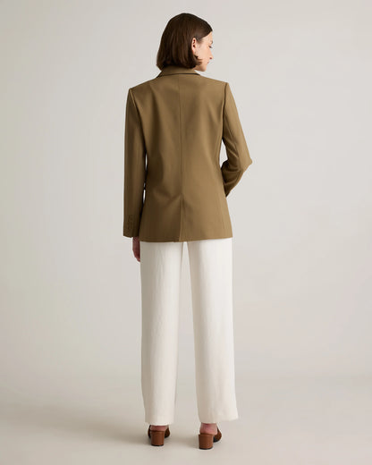 Italian Wool Long Blazer - XS / Sahara Camel