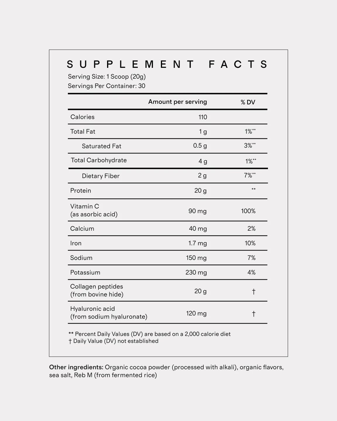 Grass-Fed Collagen Peptides Plus - One Size / Chocolate
