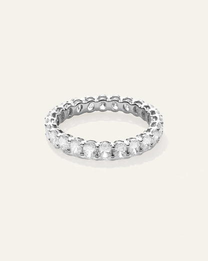 Lab Grown Diamond Oval Eternity Band - 5 / Yellow Gold