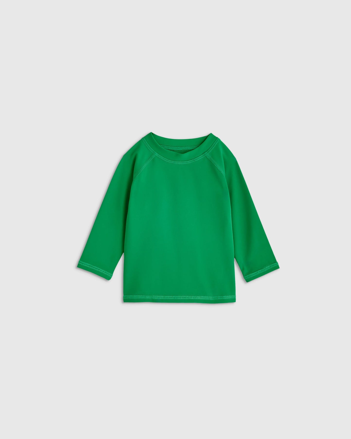 Long Sleeve Raglan Rash Guard - 6-9M / Island Aqua