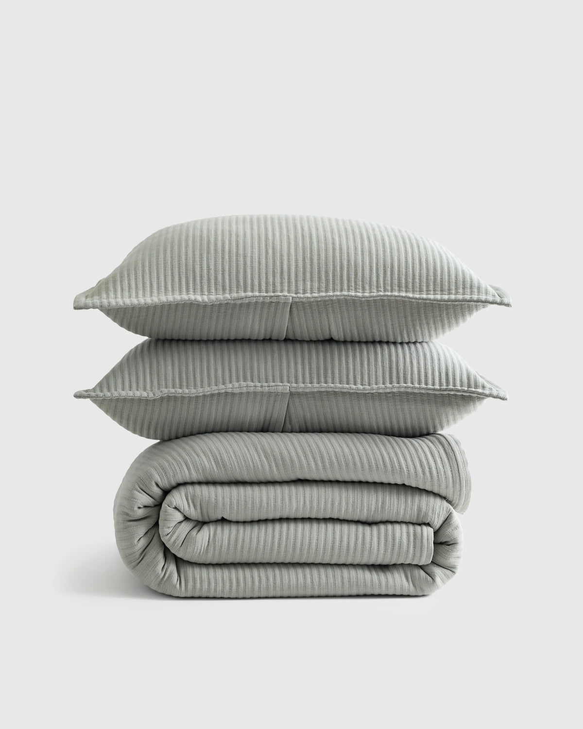 Organic Cotton Matelasse Coverlet Set - Twin / Sand