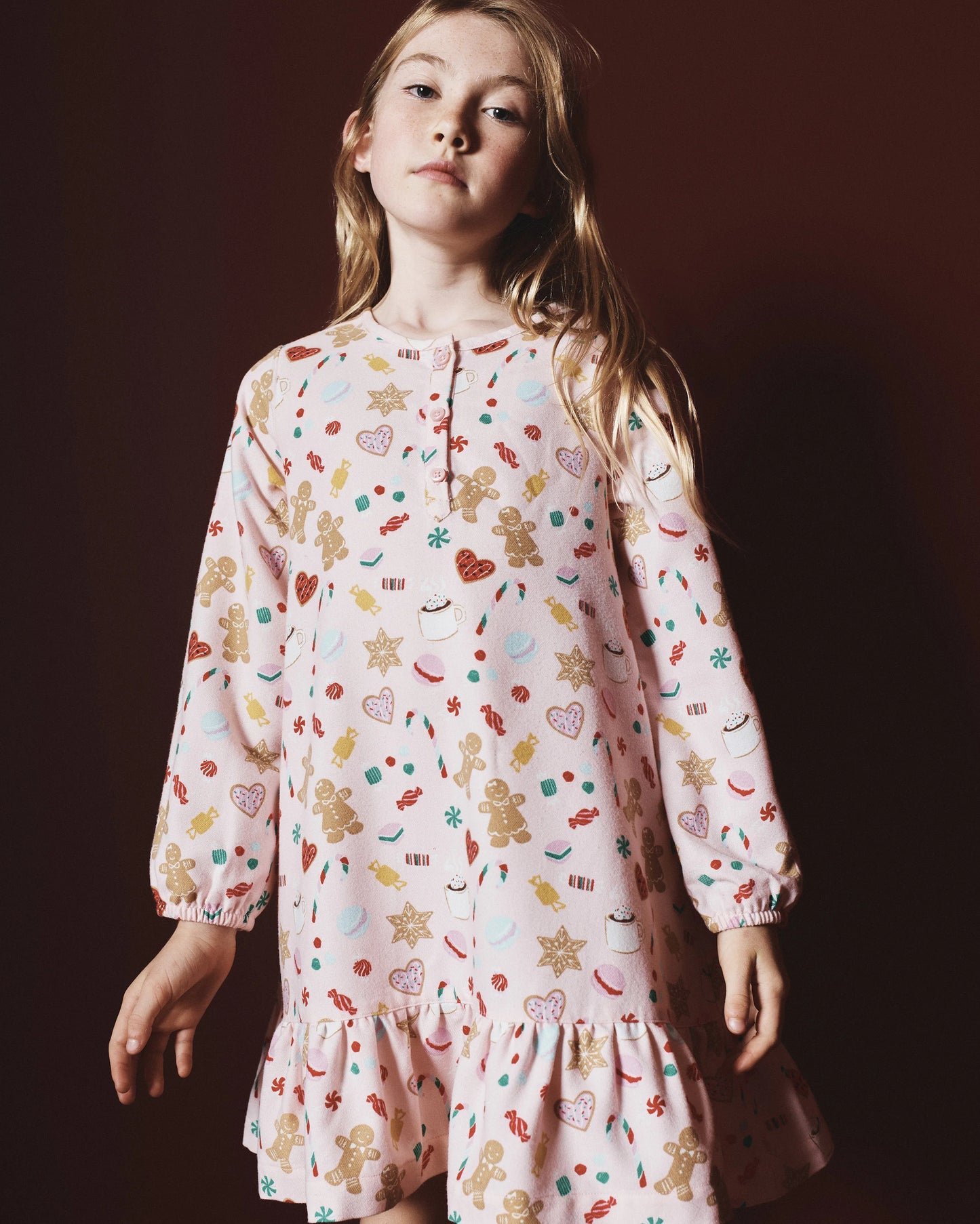 Holiday Flannel Nightgown - 12 / Sweet Treats