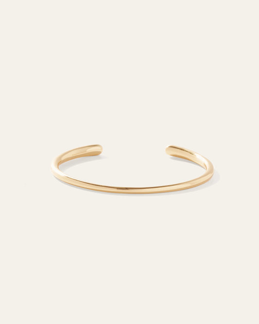 Open Contour Cuff Bracelet - One Size / Gold Vermeil