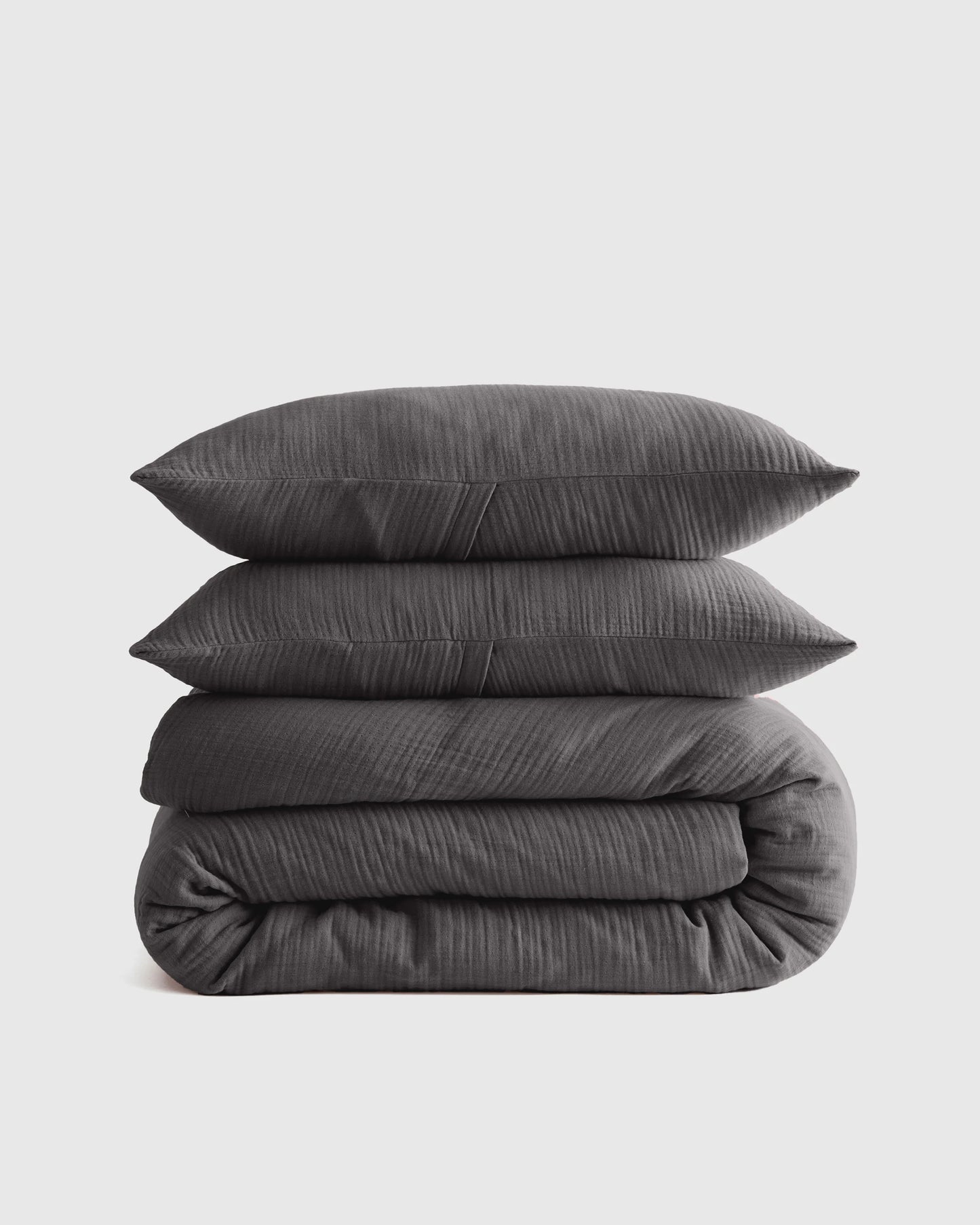 Organic Cotton Gauze Duvet Cover Set - Twin / Dried Sage