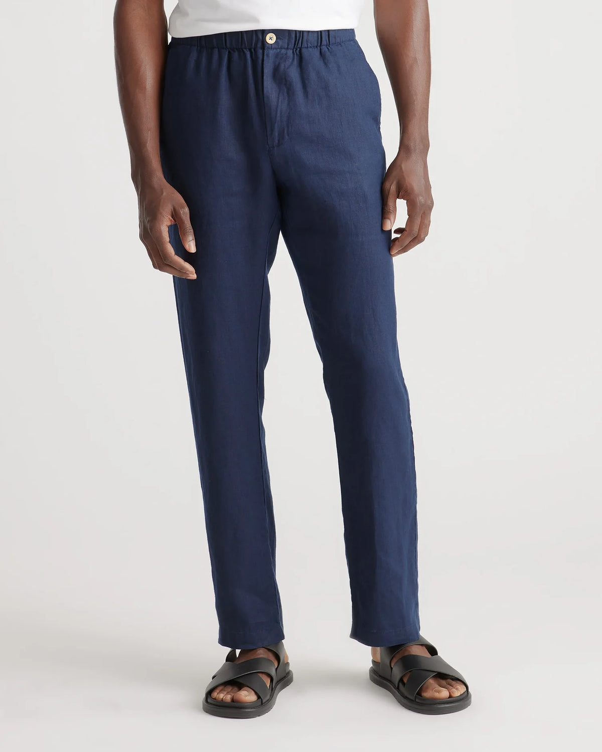 100% European Linen Pants - S / Bayberry Olive
