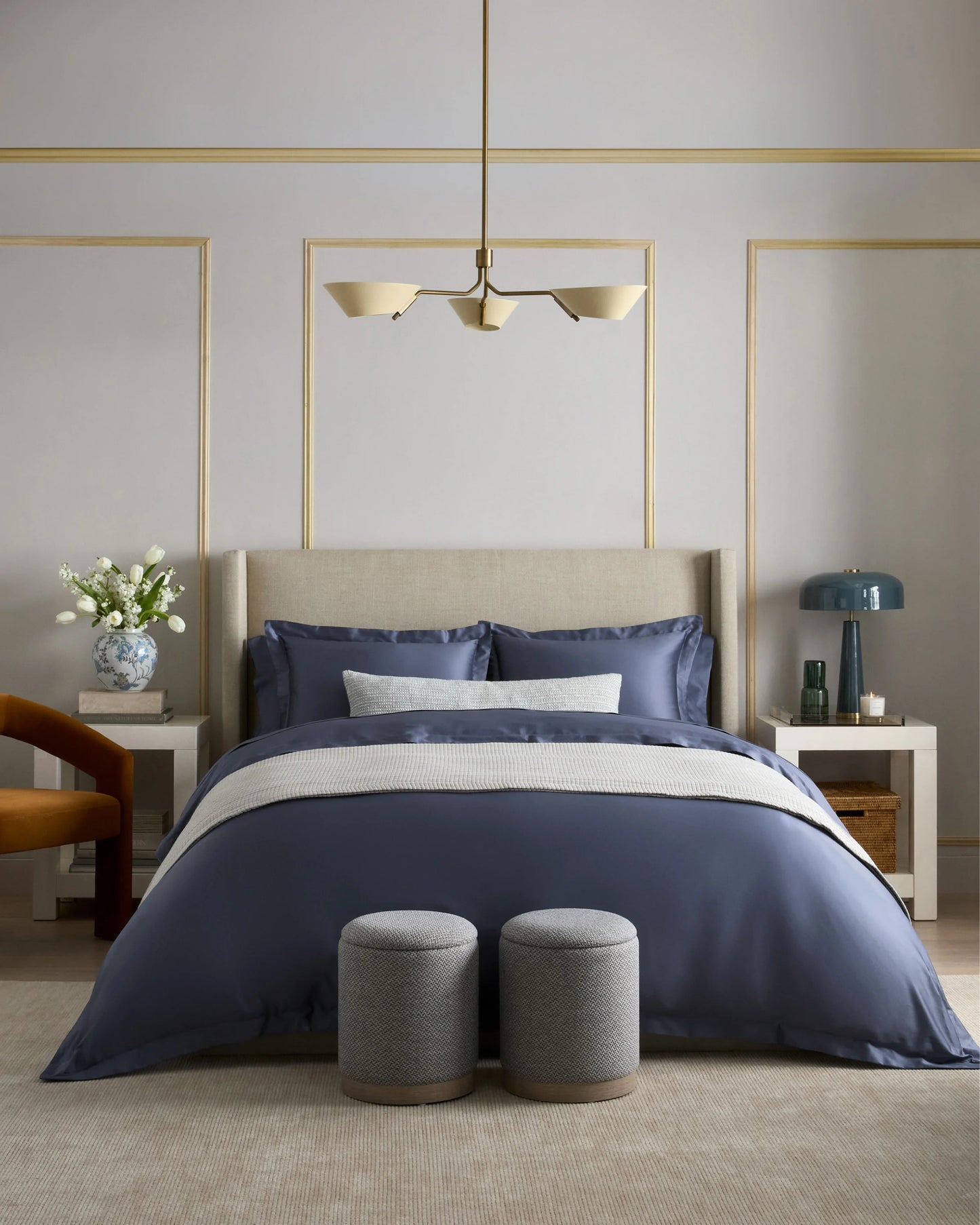 Signature Giza Cotton Sateen Deluxe Bedding Bundle - Twin / Dried Sage
