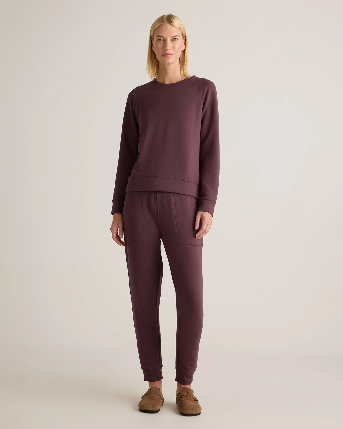 SuperSoft Fleece Crew - XS / Smoked Thyme Green