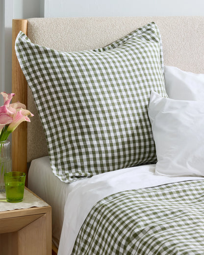 European Linen Euro Sham - Euro / Sand