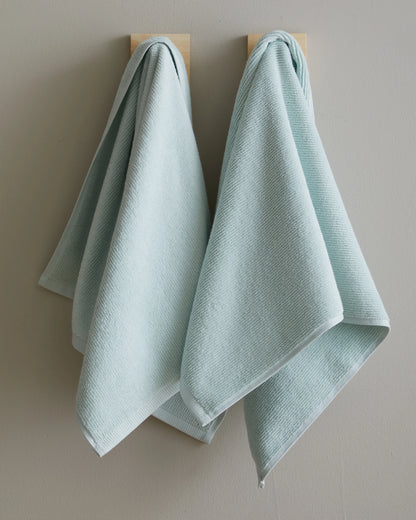 Turkish Ribbed Quick Dry Bath Sheet Bundle - One Size / Mineral