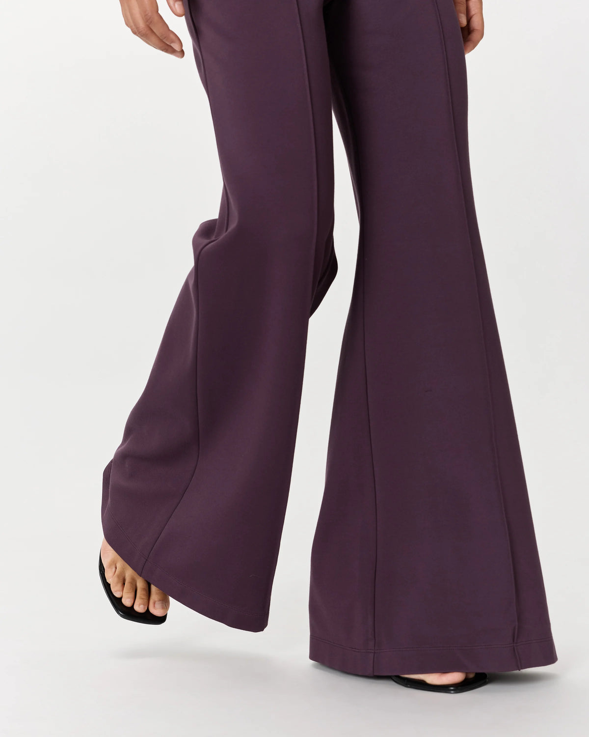 Ultra-Stretch Ponte Super Wide Leg Pants - XS / Black