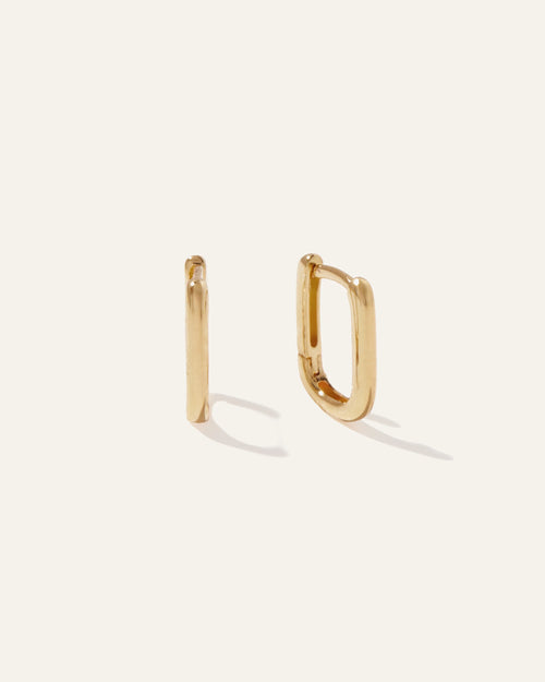 Mini U Hoops - One Size / Gold Vermeil