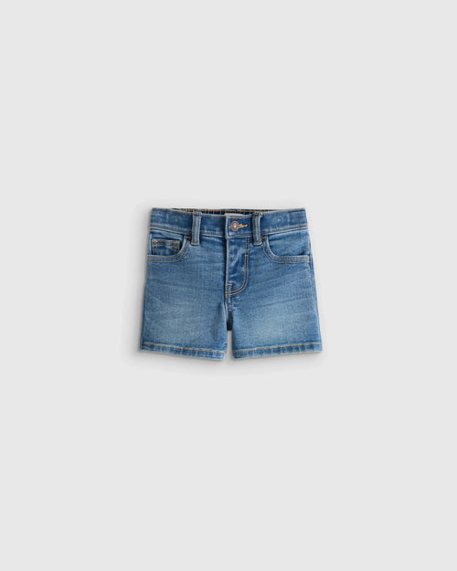 Girls Stretch Denim Short - 2T / Medium Wash