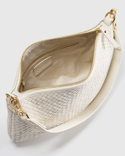 Sloane Handwoven Mini Shoulder Bag - One Size / Cognac