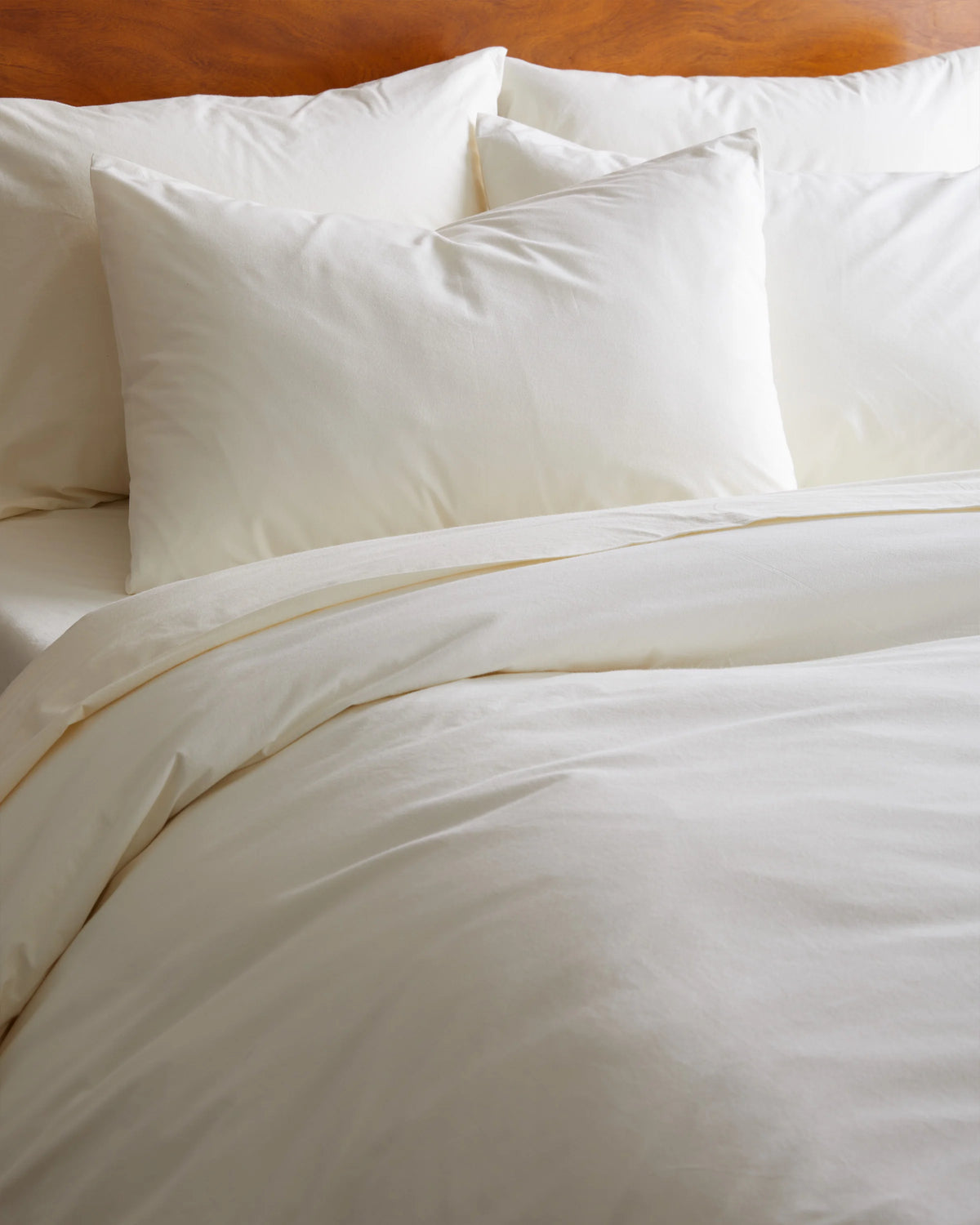 Organic Brushed Cotton Sham Set - Standard / Toffee