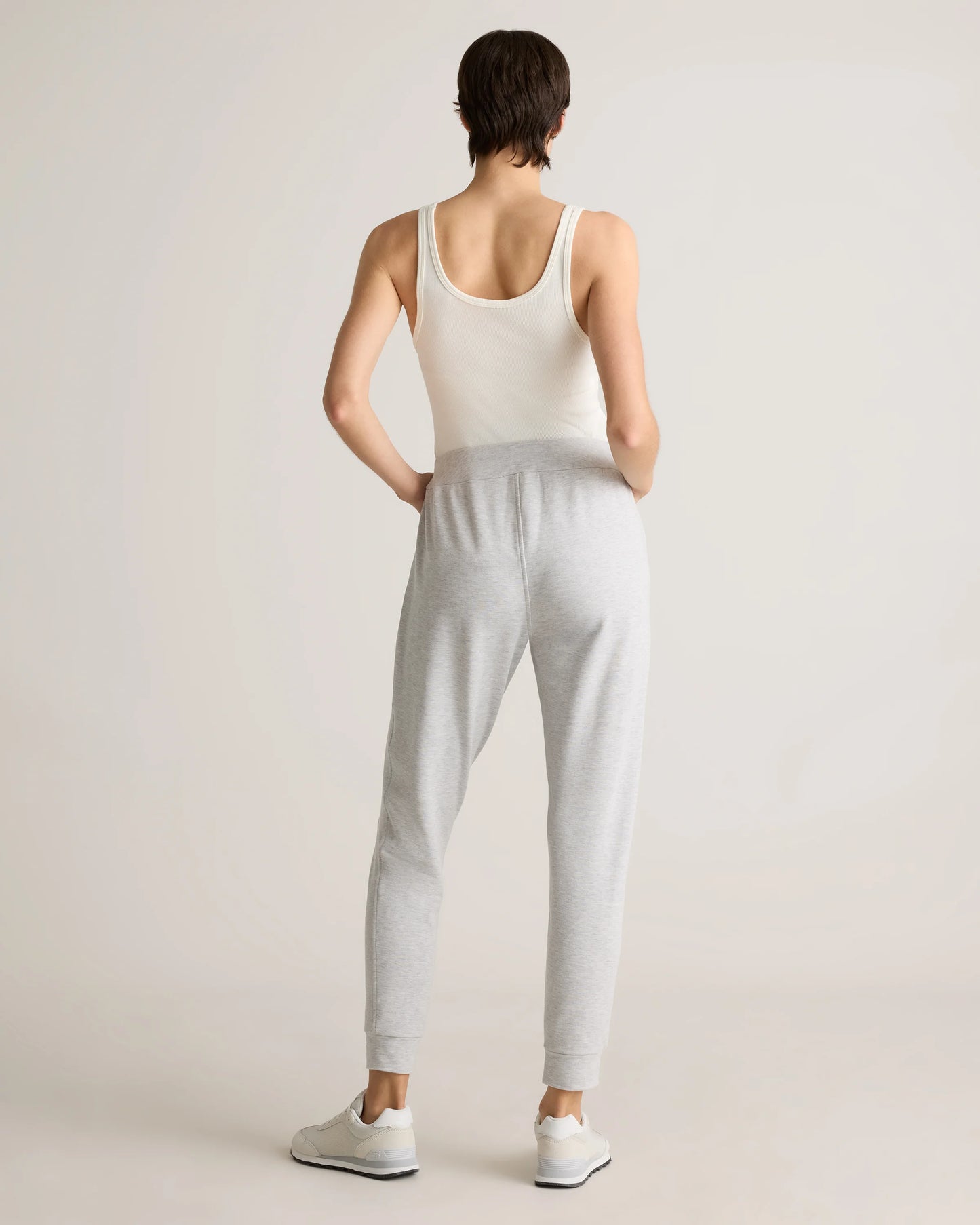 SuperSoft Fleece Maternity Joggers - XS / Off-White