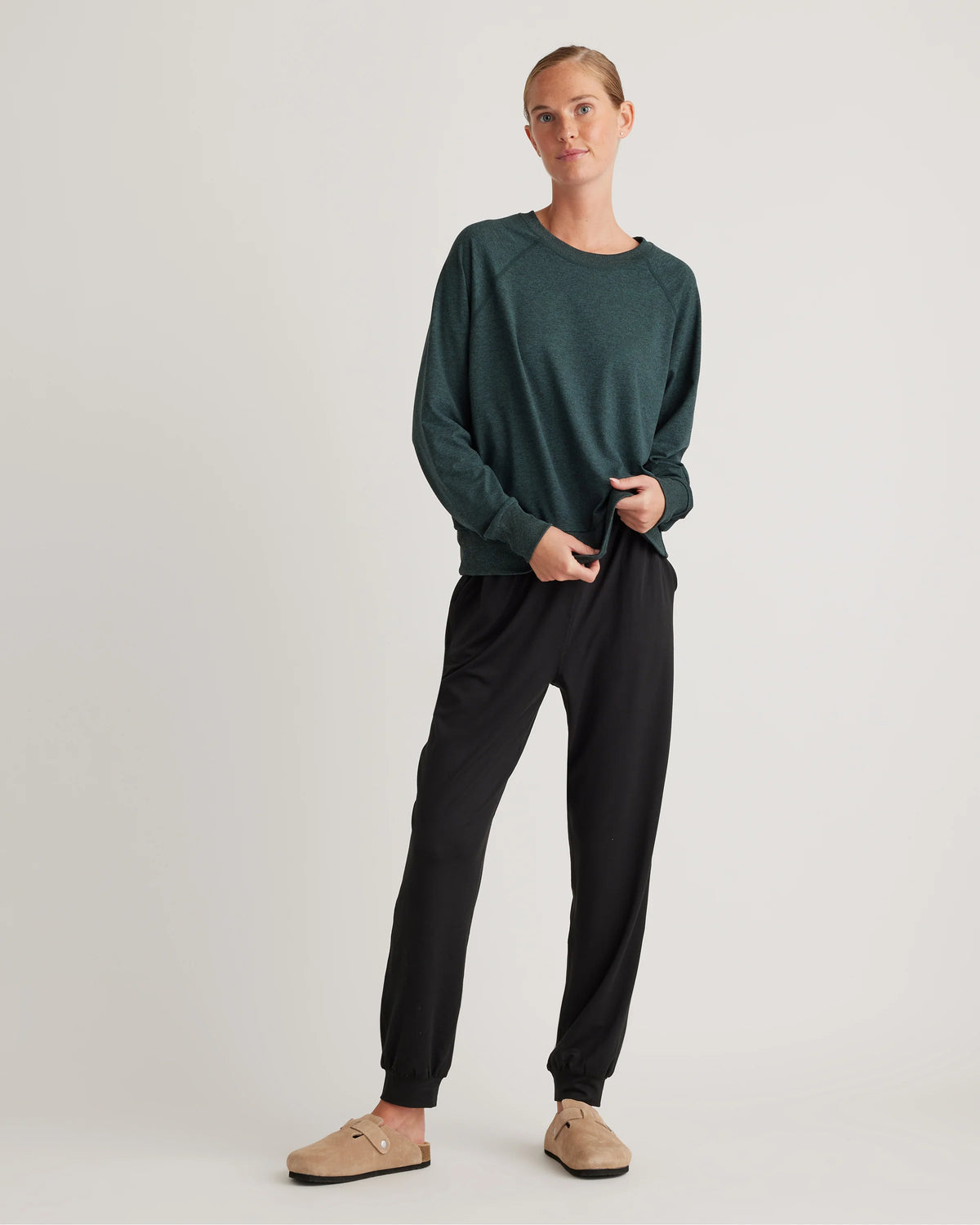 Flowknit Pullover Crew - XS / Heather Deep Navy