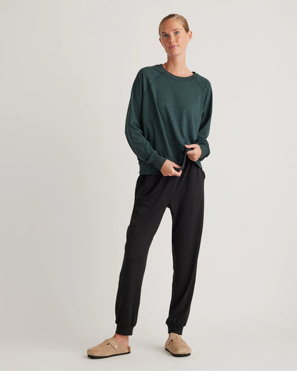 Flowknit Pullover Crew - XS / Heather Deep Navy