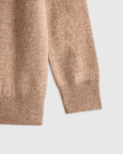 Washable Cashmere Crewneck Sweater - 6 / Heather Grey