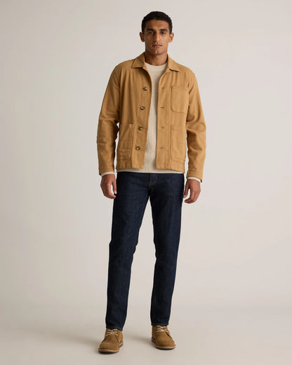 Organic Comfort Stretch Chore Jacket - XS / Vanilla