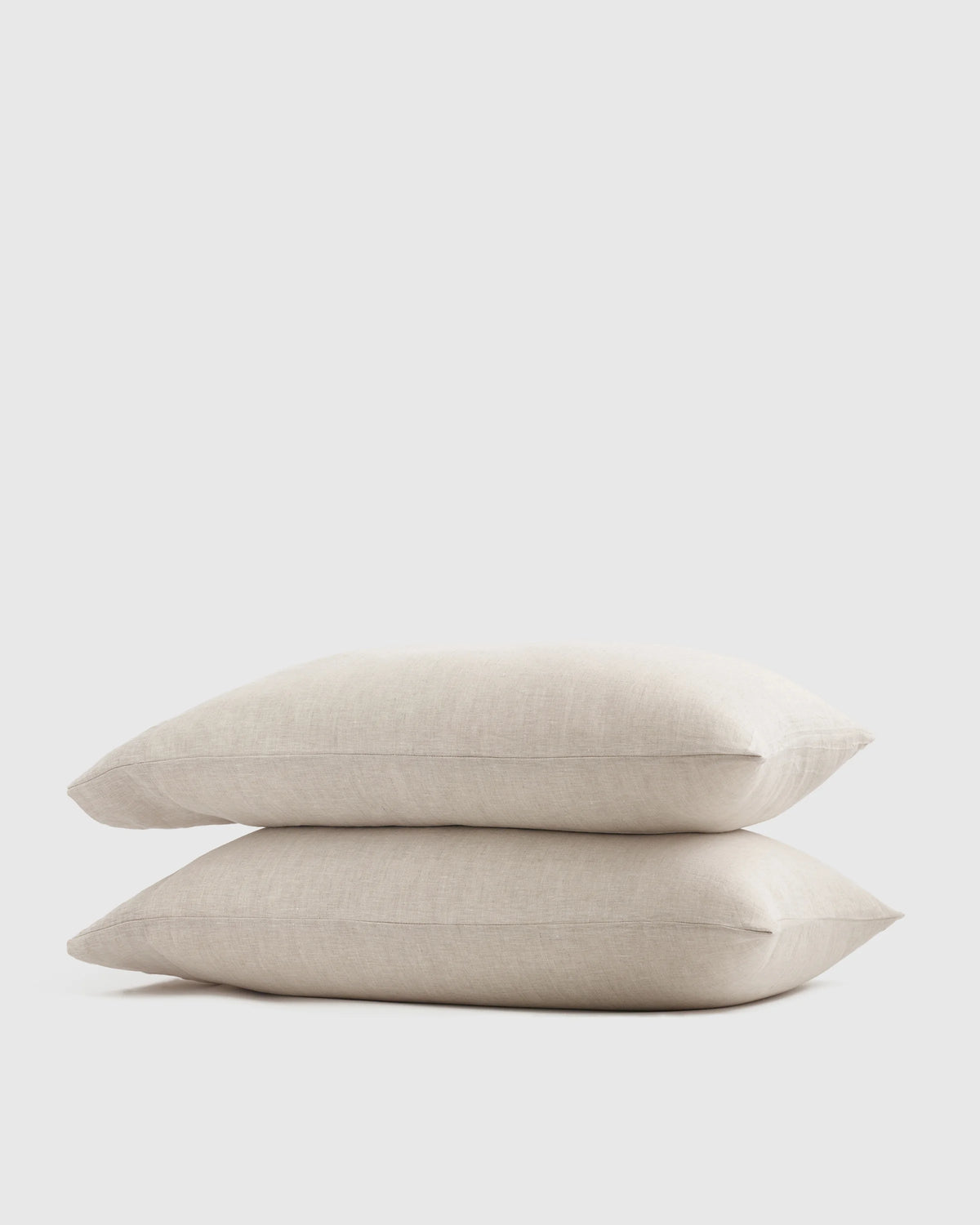 European Linen Pillowcase Set - Standard / White