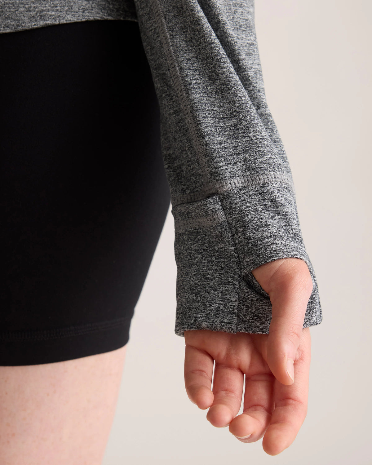 Ultra-Soft Slim Fit Hooded Jacket - XS / Heather Black