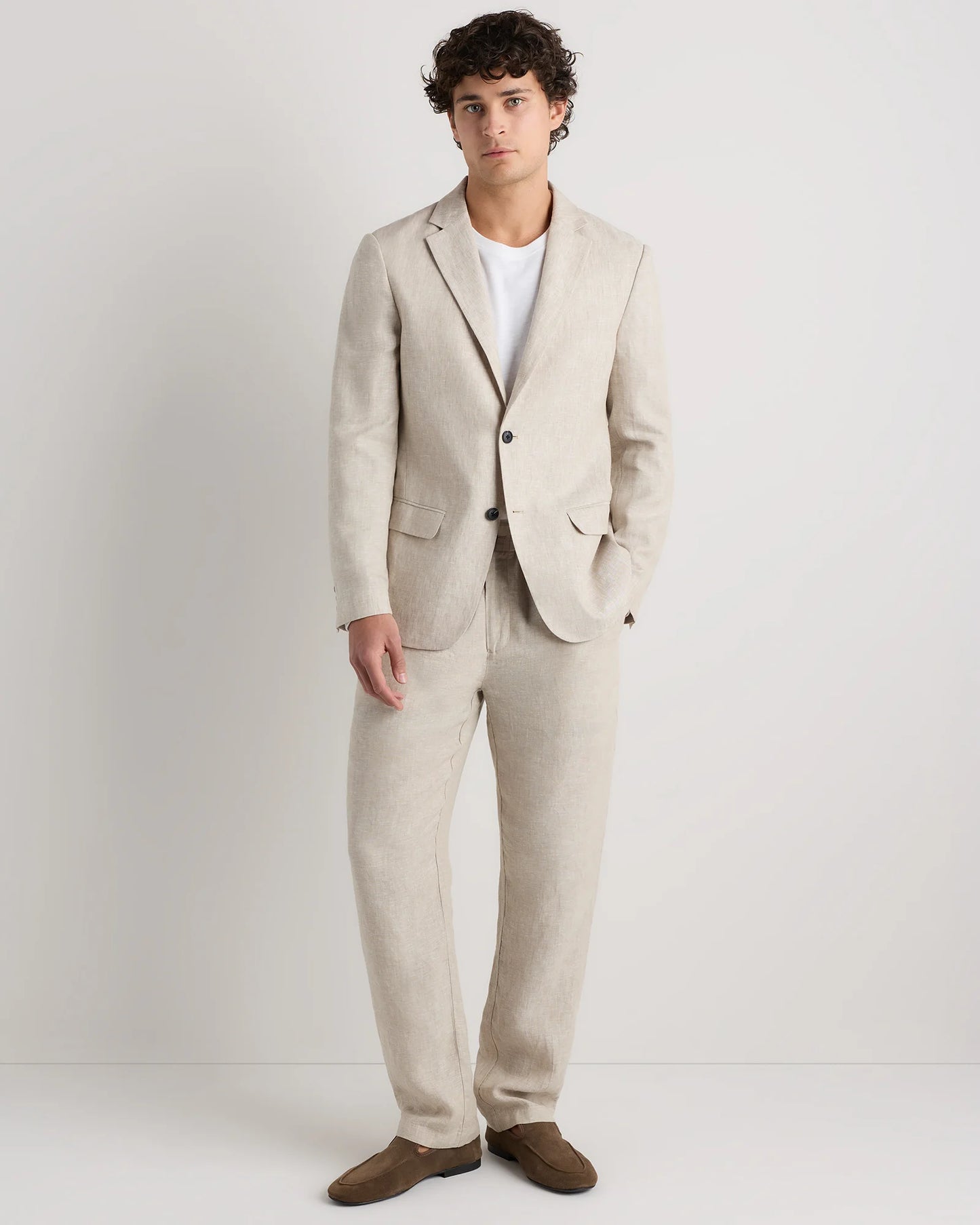 100% European Linen Blazer - XS / French Blue