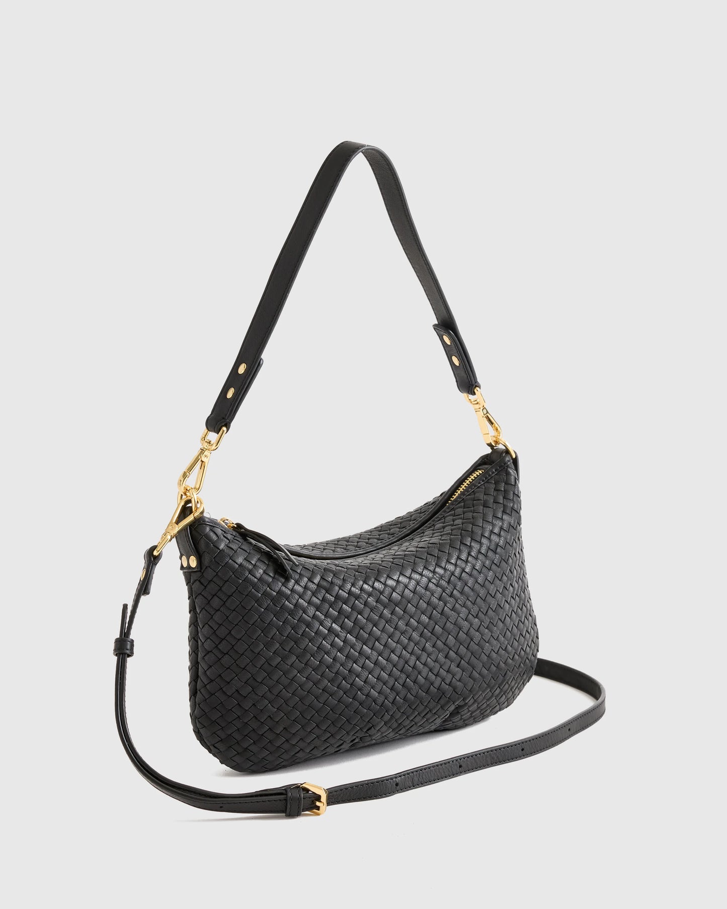 Sloane Handwoven Mini Shoulder Bag - One Size / Cognac