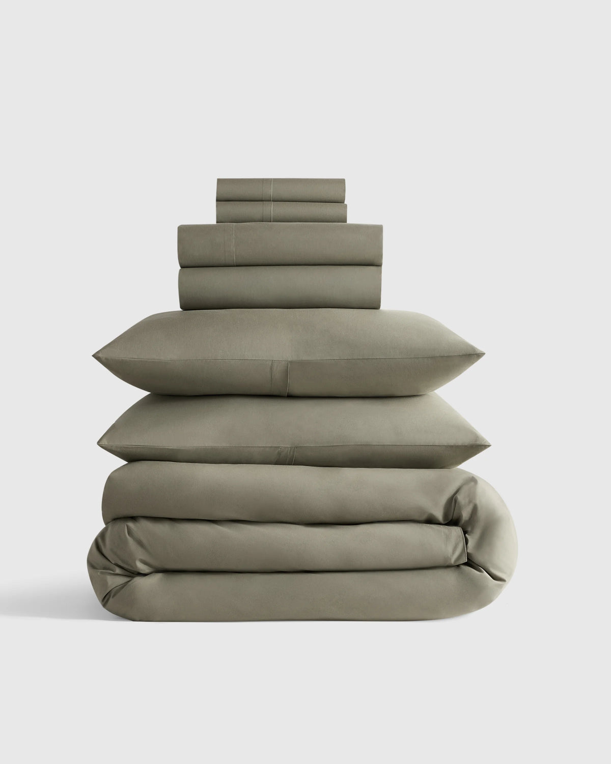 Organic Crisp Percale Deluxe Bedding Bundle - Twin / White