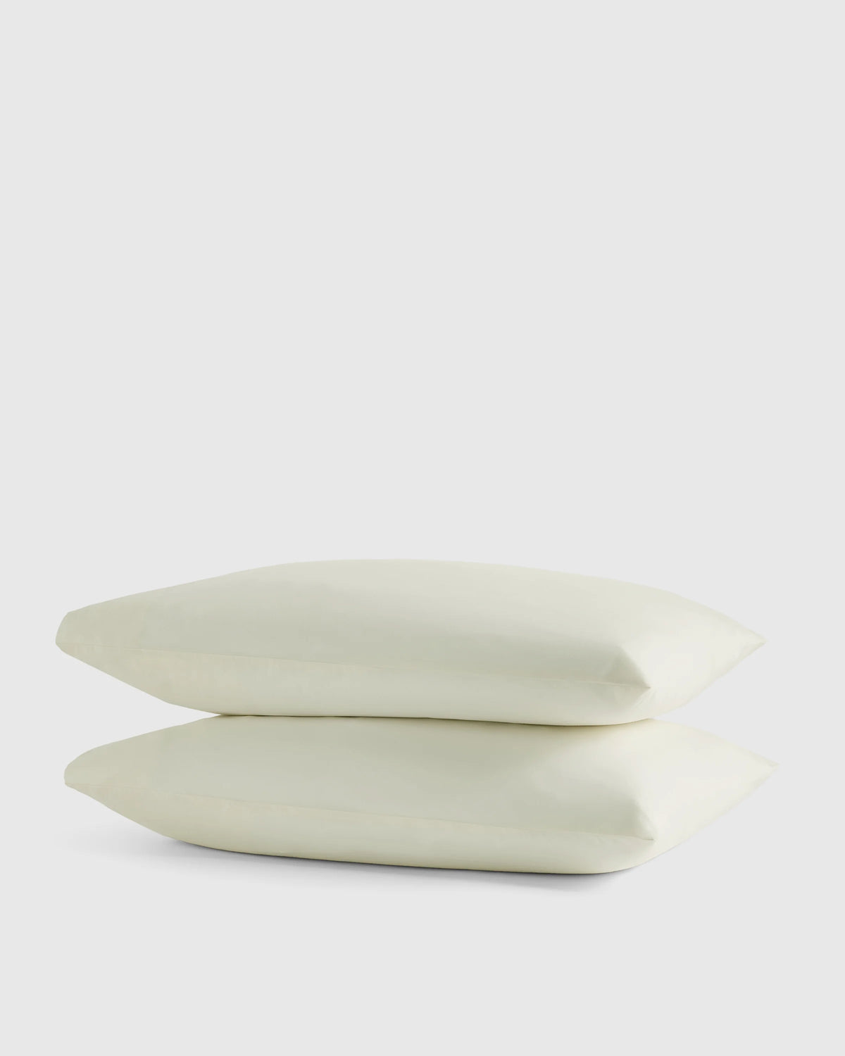 Organic Crisp Percale Pillowcase Set - Standard / White