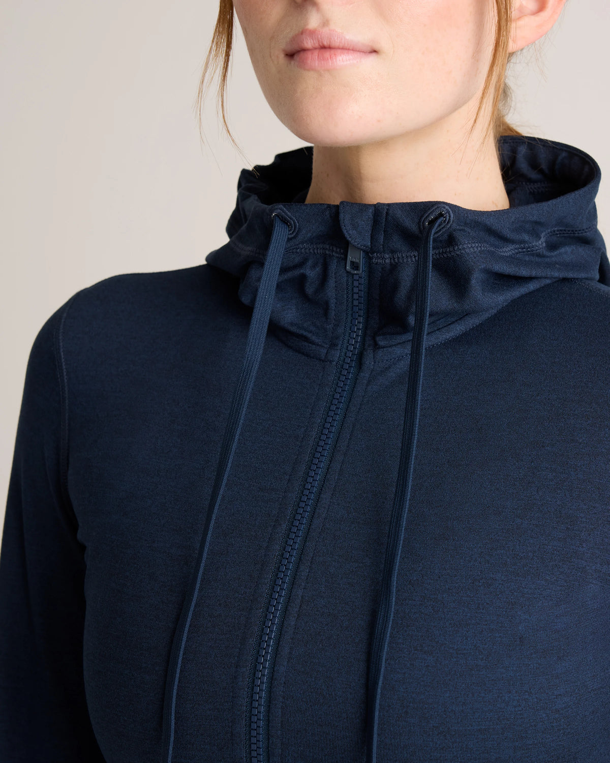 Ultra-Soft Slim Fit Hooded Jacket - XS / Heather Black