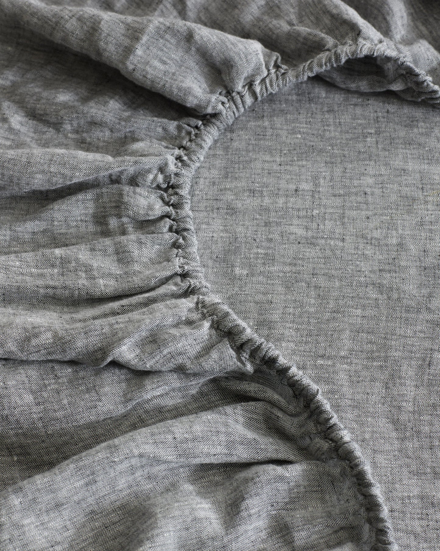 European Linen Chambray Fitted Sheet Set - Twin / Natural