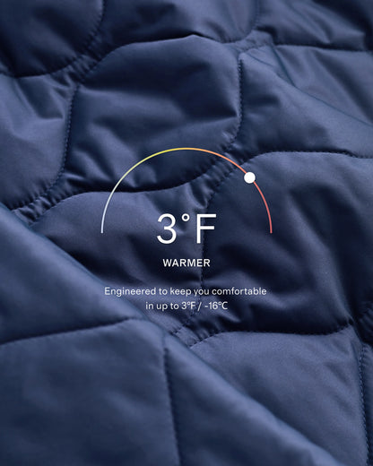 Featherless Quilted Long Puffer Jacket - XS / Silken White